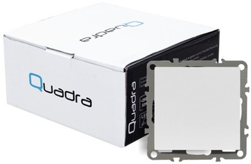 Выключатель освещения вкл./выкл. одинарный для скрытого монтажа, белый