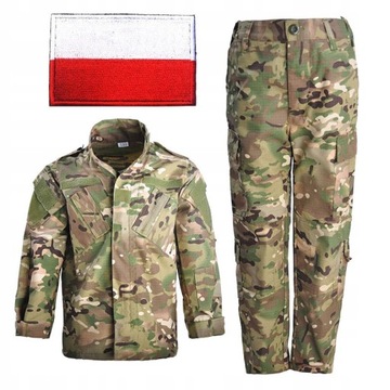 Wojskowy Mundur Taktyczn Dziecko Polska Flaga
