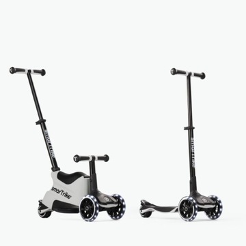 SMARTRIKE HULAJNOGA JEŹDZIK 4w1 XTEND SCOOTER + RIDE-ON / GREY