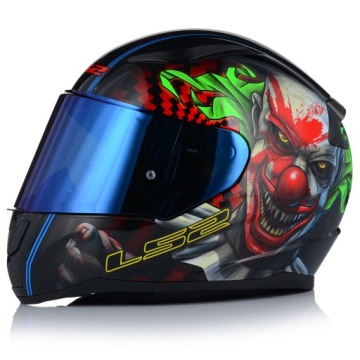 МОТОЦИКЛЬНЫЙ ШЛЕМ LS2 FF353 RAPID II JOKER HAPPY DREAMS + СИНИЙ ВЕТРОВОЙ СТЕКЛО