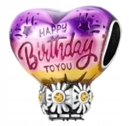 charms Urodzinowe balony urodziny balon srebro S92