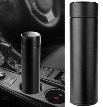 ТЕРМОКРУЖКА КОФЕ ТЕРМОС ЧАЙ УМНАЯ БУТЫЛКА СВЕТОДИОДНАЯ ТЕМПЕРАТУРА