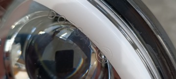 ФАРА МОТОЦИКЛА ПЕРЕДНЯЯ ФОНАРЬ H4 LED 5,75 дюйма 14,3 см Хром