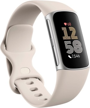 FITBIT CHARGE 6 BY GOOGLE SMARTBAND opaska monitor akt. do 7dni PORCELANOWY