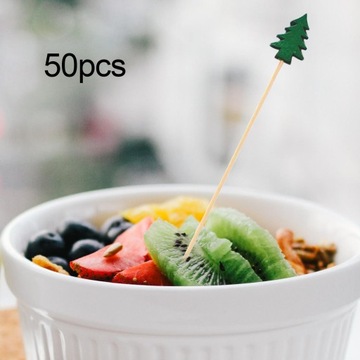 Przystawki Owoce Picks 4,7 cala Zaopatrzenie firm Green Tree 50 sztuk