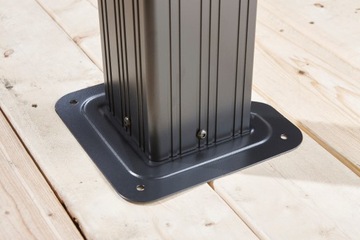 ALTANA OGRODOWA TARASOWA 3 x 3,6m PAWILON ALUMINIUM Z MOSKITIERĄ ANTRACYT