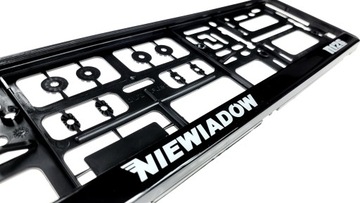 Ramka do tablicy rejestracyjnej NIEWIADÓW N126 NIEWIADÓWKA PRZYCZEPKA