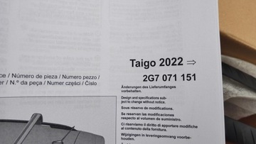 KUFR STŘEŠNÍ NOSNÍKU 2G7071151 VW TAIGO OE ASO