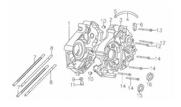 ВТУЛКА-втулка картера 140 MRF PITBIKE