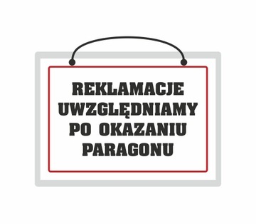 Tabliczka laminowana REKLAMACJE UWZGLĘDNIAMY - A5
