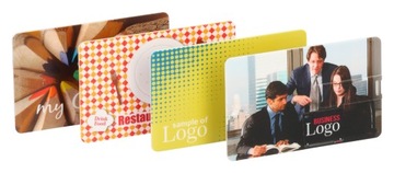PENDRIVE REKLAMOWY Karta z logo PDc-7 Nadruk Full Kolor 16GB 10 SZT +GRATIS