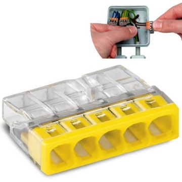 Szybkozłączka Wago 0,5-2,5 mm² / 5 , 1 szt.
