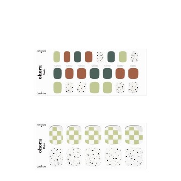 Лак для ногтей OHORA Pedicure Hybrid в наклейке - Nomad 1 упаковка. - 30 шт.
