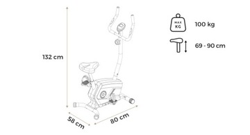 Регулируемый механический велотренажер.