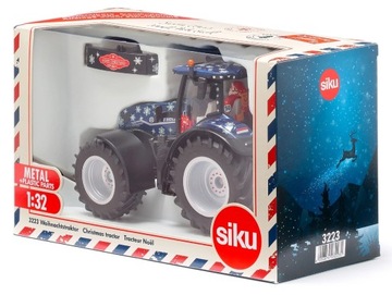Siku 3223 Świąteczny Traktor New Holland T7 z Figurką Gwiazdora