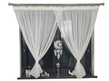 FIRANA + ZAWIESZKA GOTOWA AŻUR GIRLANDA GLAMOUR 400X145 ŁAPACZ SNÓW 18x40
