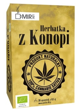 MIR-LEK herbatka z liści konopi 20 saszetek x 0,8 g