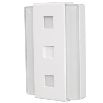 СТЕКЛЯННЫЙ ЗВОНОК GLASSO GONG, БЕЛЫЙ, 230В, двухцветный