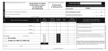 Faktura sprzedaż wyrobów węglowych 2025