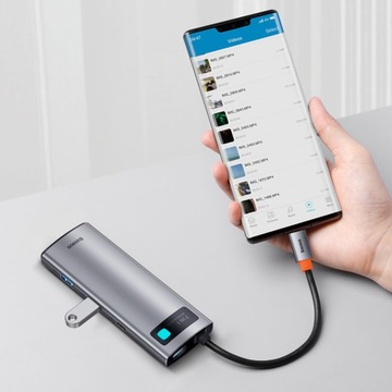 BASEUS HUB USB C HDMI/microSD/2x USB/USB C АДАПТЕР