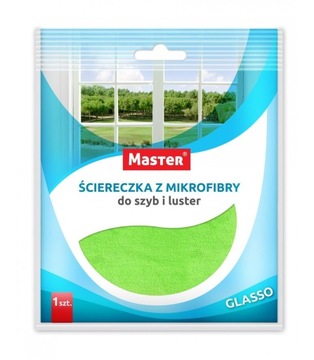 Ścierka z mikrofibry do szyb i luster GLASSO