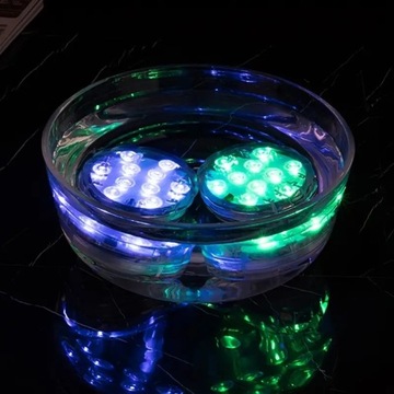 ОСВЕЩЕНИЕ АКВАРИУМА СВЕТИЛЬНИКИ ДЛЯ БАССЕЙНА 2 ШТ. ВОДОНЕПРОНИЦАЕМЫЕ IPX8 LED RGB ДИСТАНЦИОННЫЙ ПУЛЬТ