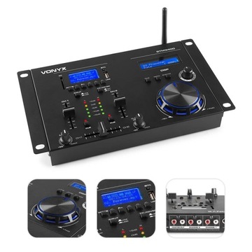 Mikser audio DJ 2-kanały USB/MP3 DSP Scratch Vonyx