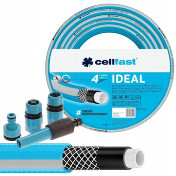 ИДЕАЛЬНЫЙ САДОВЫЙ ШЛАНГ 4 слоя 27бар 3/4 30м + коннекторы