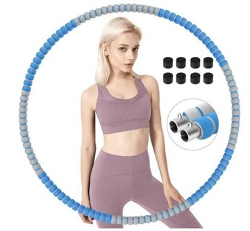 HULA HOOP FITNESS ODCHUDZAJĄCE KOŁO SKŁADANE MASAŻ