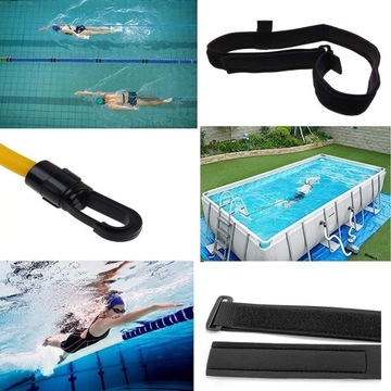 РЕГУЛИРУЕМЫЙ ПОЯС ДЛЯ ПЛАВАНИЯ 4М ДЛЯ ТРЕНИРОВОК С СОПРОТИВЛЕНИЕМ