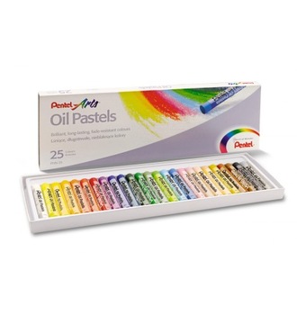 Pentel Pastele olejne 25 kolorów PHN-25