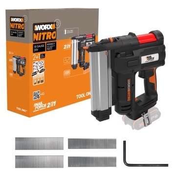 Гвоздезабиватель и степлер WORX WX840.9 20 В