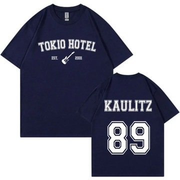 Zespół rockowy Tokio Hotel Kaulitz T-Shirt męska moda na co dzień koszulka
