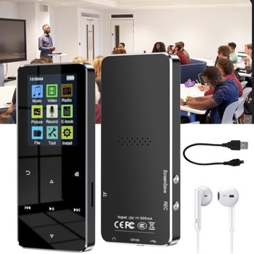 ODTWARZACZ MP3 16 GB Z BLUETOOTH 5.0, HIFI ODTWARZACZ MUZYKI, GŁOŚNIKIEM HD