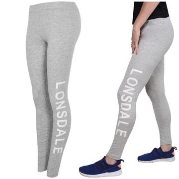 LONSDALE Legginsy Damskie 20180 SZARY MELANŻ S/M