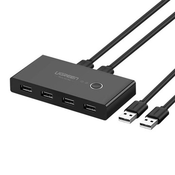 UGREEN HUB PRZEŁĄCZNIK SWITCH ROZDZIELACZ ROZGAŁĘŹNIK 4X USB A 3.0 5 GB/S