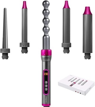 lokówka 5 w 1 do kręcenia włosów 19-32 mm 5 końcówek