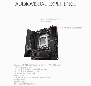 Материнская плата Asus ROG STRIX B650E-I GAMING WIFI Mini ITX
