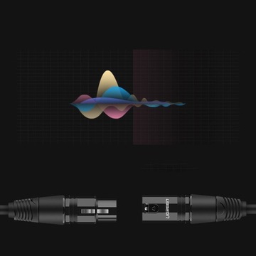 UGREEN КАБЕЛЬ АУДИОКАБЕЛЬ ДЛЯ МИКРОФОНА XLR «мама» - XLR «папа», 1 м