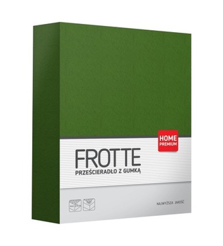 Prześcieradło FROTTE z gumką 140x200 HOME PREMIUM - Zielony
