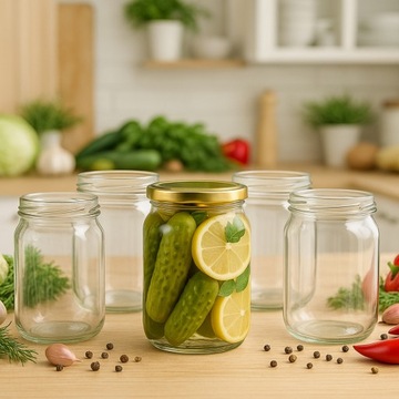15x jar 500 мл под прямой для джема мед. Сохраняет Cucumbers Candle + Lid