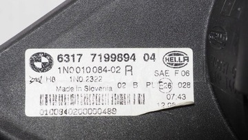 BMW 3 E90 E91 FACELIFT HALOGEN PRAVÝ PŘEDNÍ 7199894