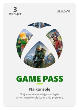 Subskrybcja Xbox Game Pass na konsolę 3 miesiące