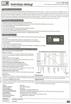 Ładowarka do pojazdu na akumulator 12V 1000 mA