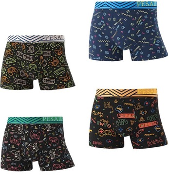 НАБОР МУЖСКИХ БОКСЕРОВ ИЗ ХЛОПКА, 6 шт., ЗАБАВНЫЙ ЦВЕТНЫЙ ПОДАРОК, XL