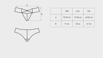 Majtki damskie Figi Obsessive Auroria L/XL