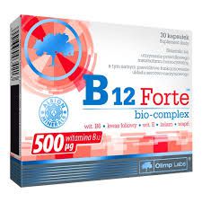 OLIMP B12 FORTE BIO-COMPLEX KWAS FOLIOWY 30 KAPSUŁ