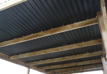 Wiata garażowa 300x500 CARPORT - zadaszenie PVC V1