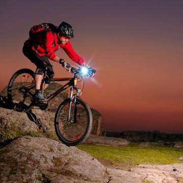 LAMPKI ROWEROWE LAMPKA NA ROWER LED PRZÓD TYŁ 2SZT ZESTAW