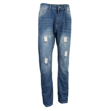 Ripped Straight Jeans Authentics Męskie spodnie 34